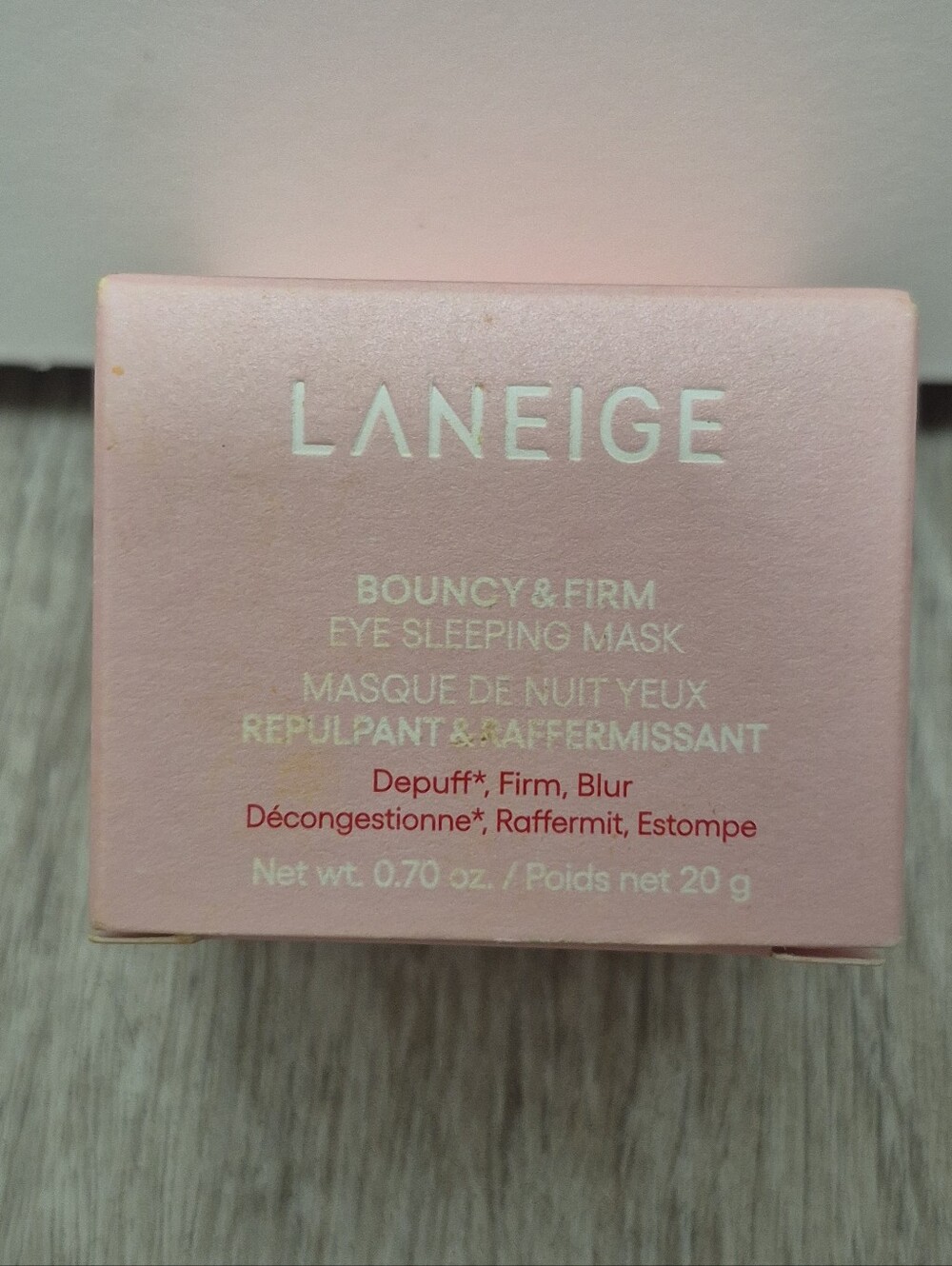 LANEIGE Bouncy & Firm Eye Sleeping Mask 20g Depuff Firm Blur NEW